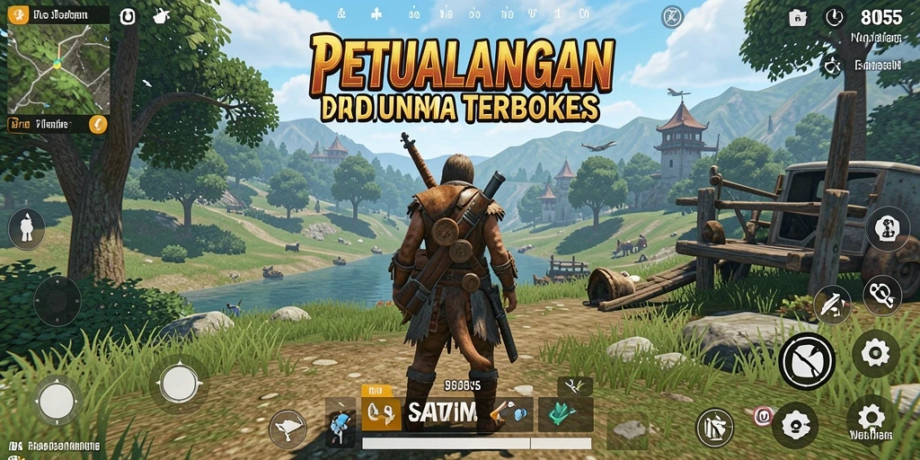 Tampilan gameplay Open World yang menakjubkan di 8055.