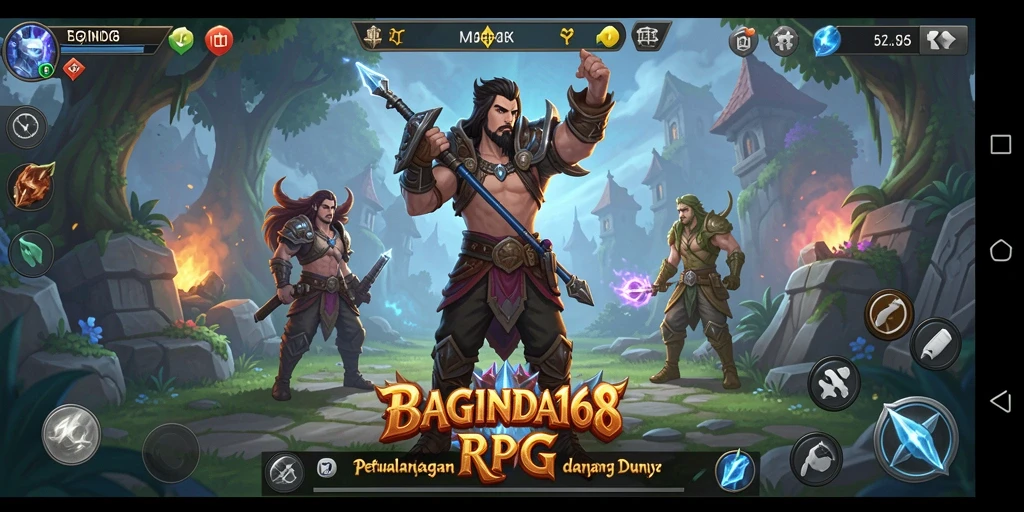 Gameplay menarik dalam dunia RPG yang fantastis.