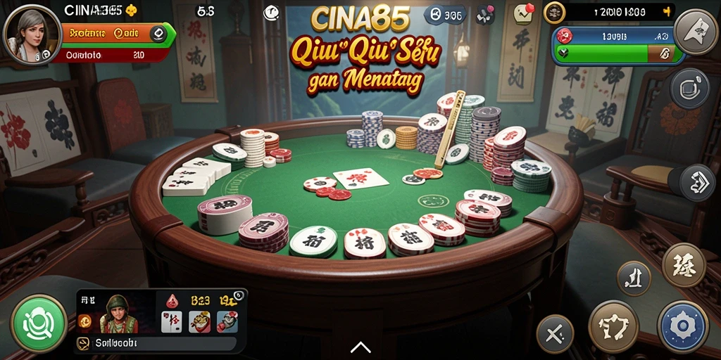 Gameplay QiuQiu yang seru dan interaktif di CINA365.