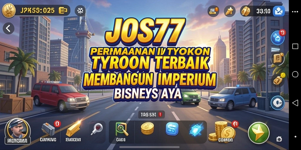Screenshot gameplay JOS77 menunjukkan pengalaman membangun bisnis yang mendebarkan.