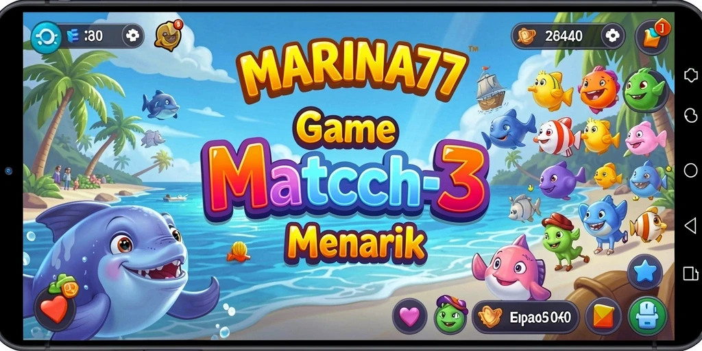 Tampilan gameplay MARINA77 yang penuh warna dan menarik.