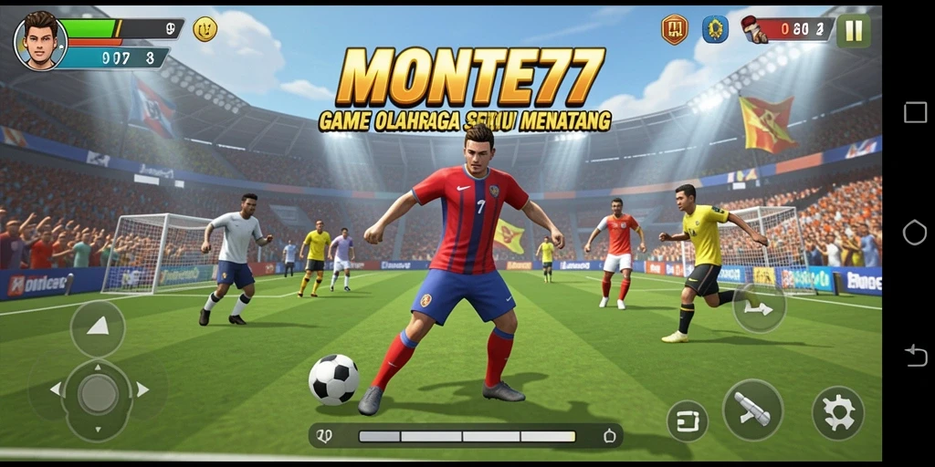 Screenshot gameplay MONTE77 yang menampilkan pertandingan olahraga seru.