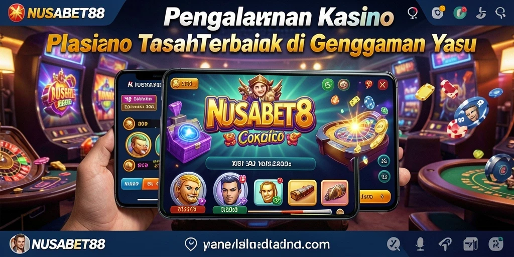 Screenshot gameplay NUSABET88 yang menampilkan suasana kasino yang mendebarkan.
