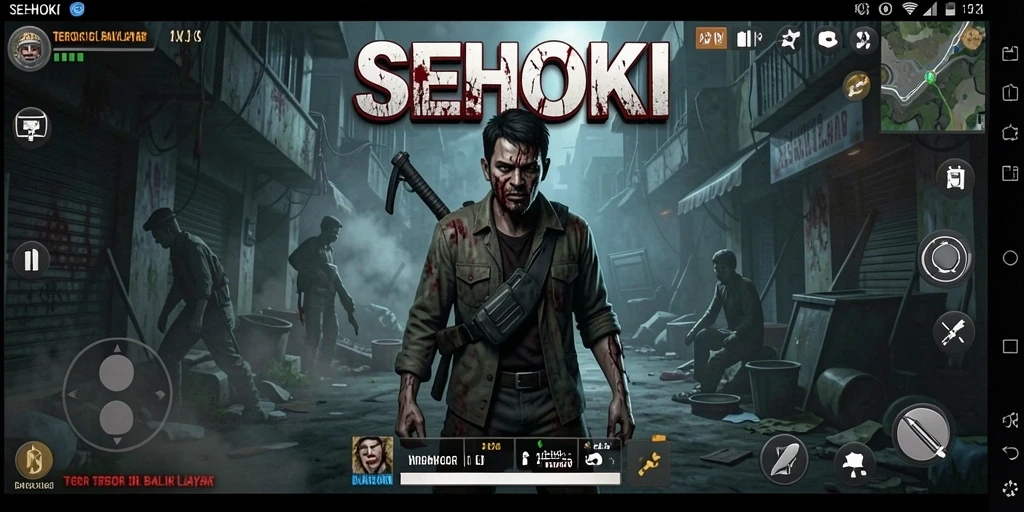 Gameplay SEHOKI menampilkan ketegangan dan kegelapan yang menakutkan.