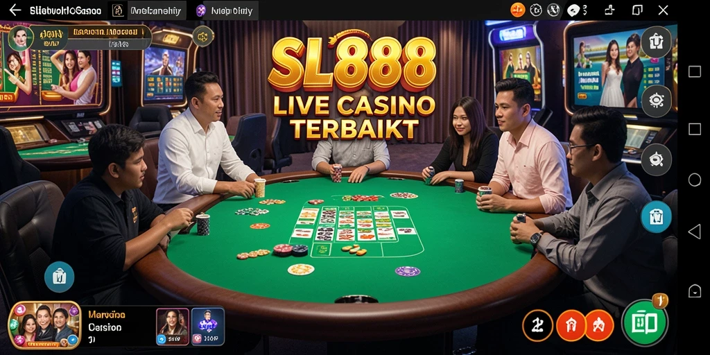 Gambaran gameplay Live Casino yang seru dan interaktif.