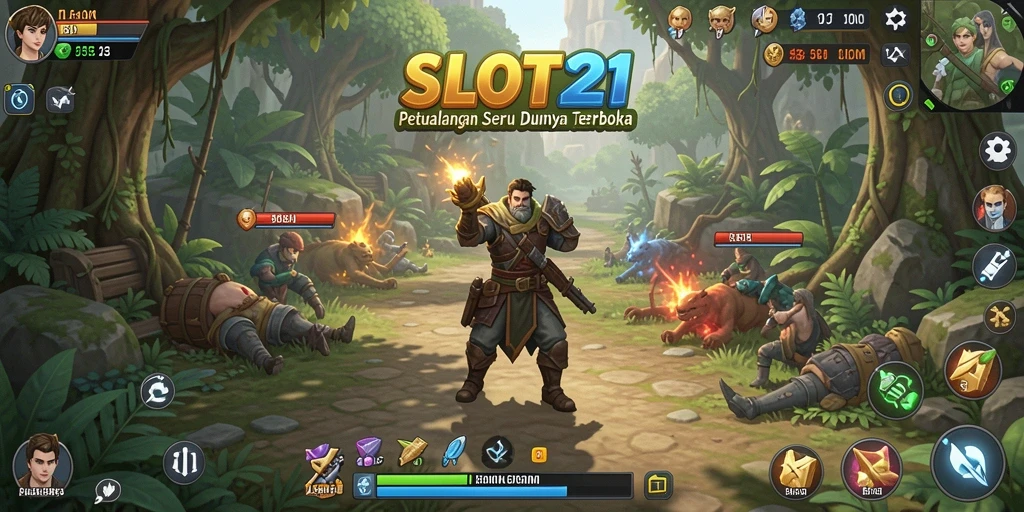 Tampilan gameplay SLOT21 yang memukau dalam dunia terbuka.