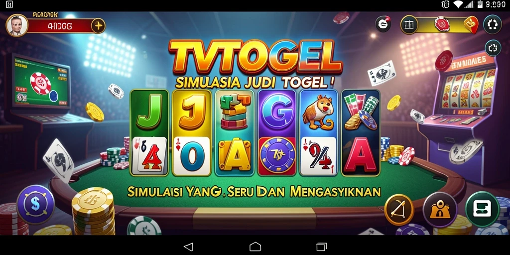 Screenshot utama TVTOGEL menampilkan pengalaman gameplay Simulation yang mendebarkan.