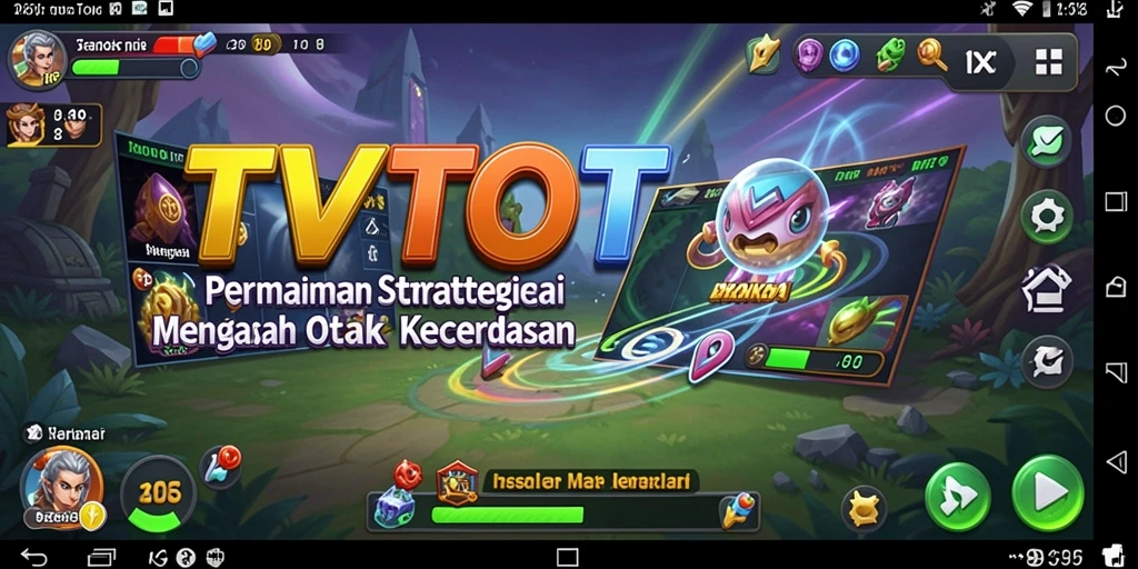 Screenshot gameplay TVTOTO yang menunjukkan pertempuran strategi yang mendebarkan.