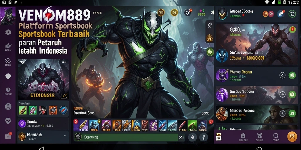 Tampilan gameplay taruhan olahraga di VENOM889 yang menarik.