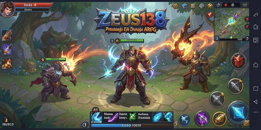 Tampilan gameplay menakjubkan dari permainan ARPG ZEUS138.